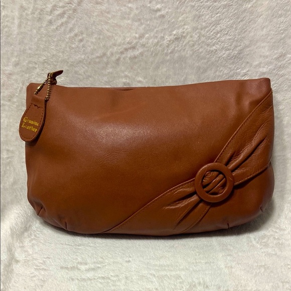Handbags - Brown Leather Clutch Bag